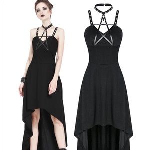 Gothic Pentagram Long Dress